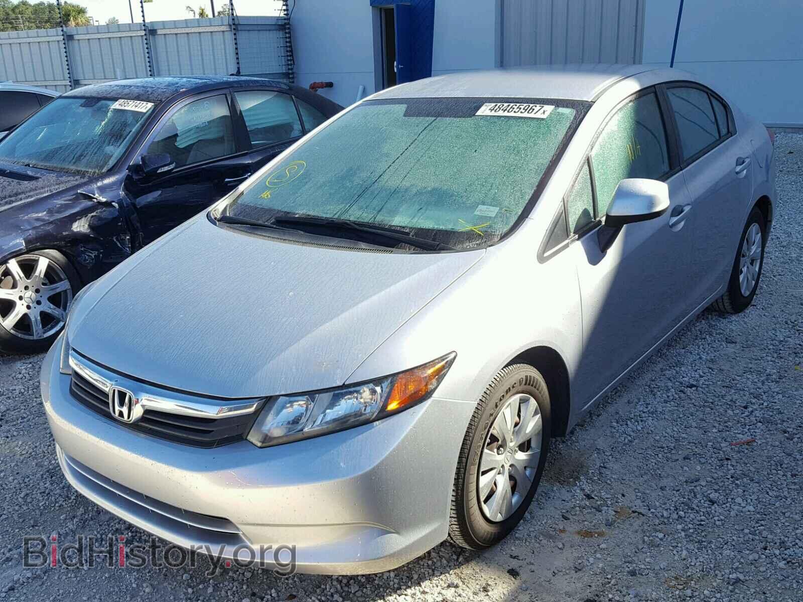 2012 HONDA CIVIC - VIN: 2HGFB2F5XCH334606 - Фото 2