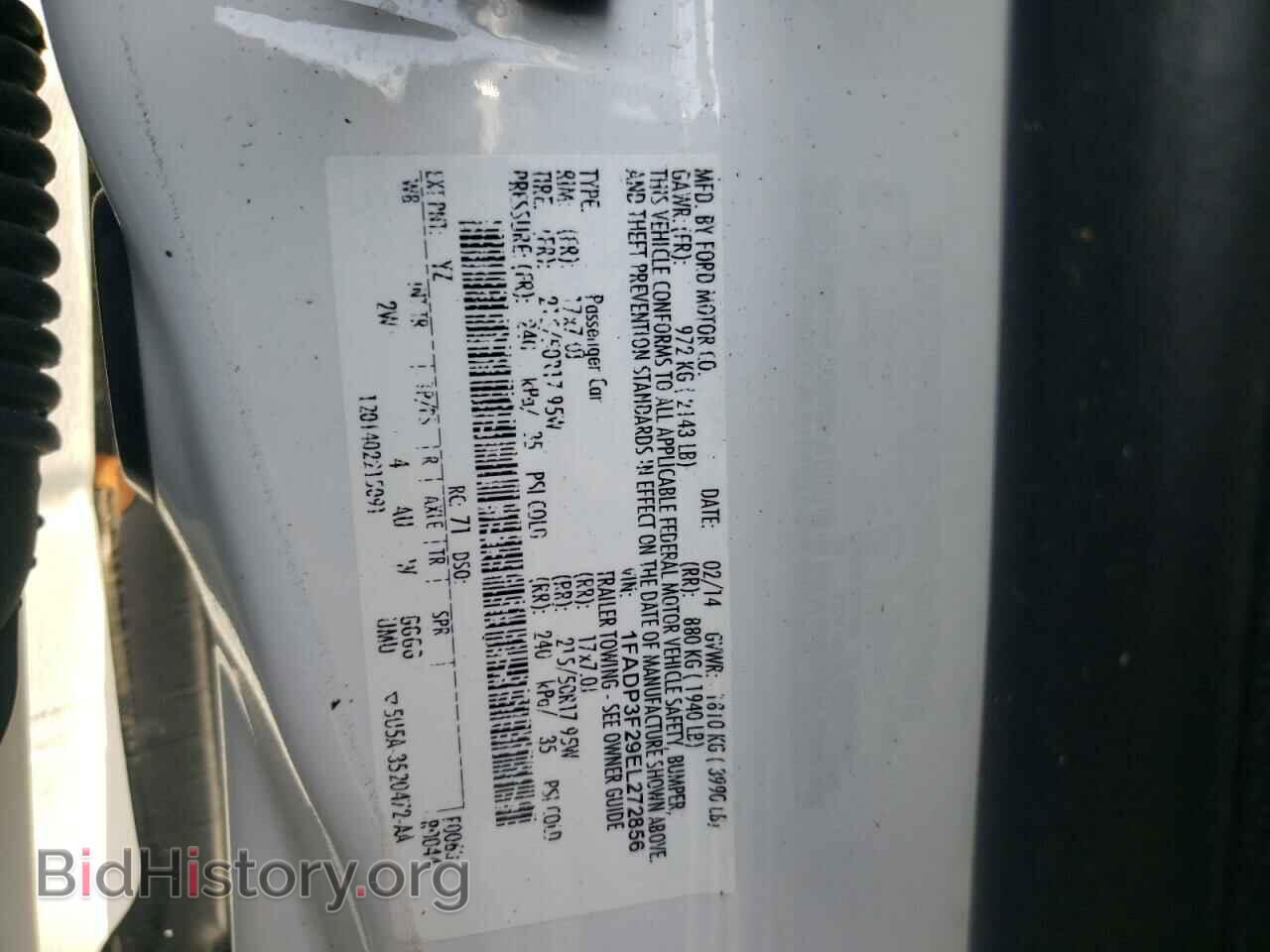 2014 FORD FOCUS - VIN: 1FADP3F29EL272856 - Фото 10