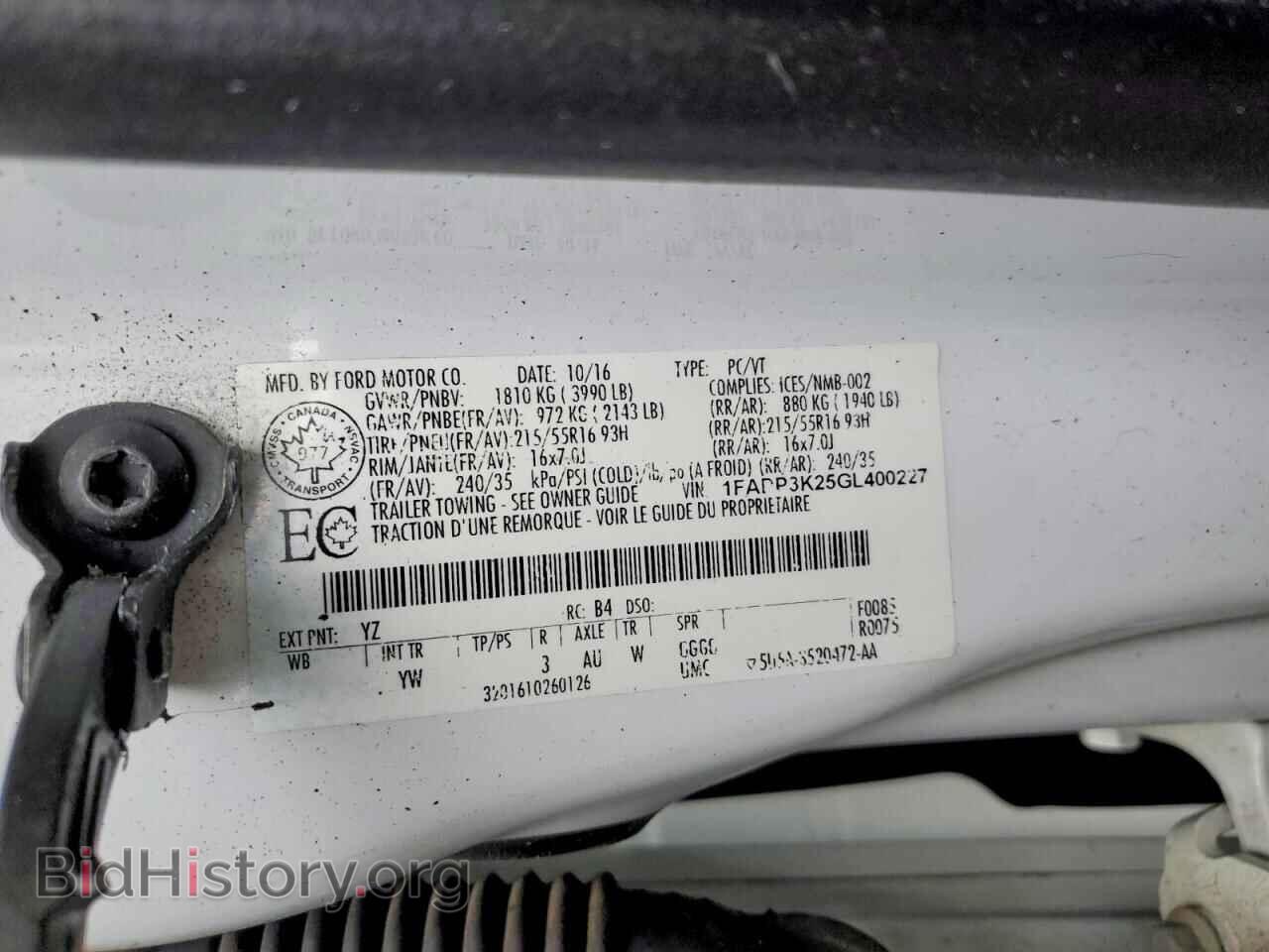 2016 FORD FOCUS - VIN: 1FADP3K25GL400227 - Photo 12