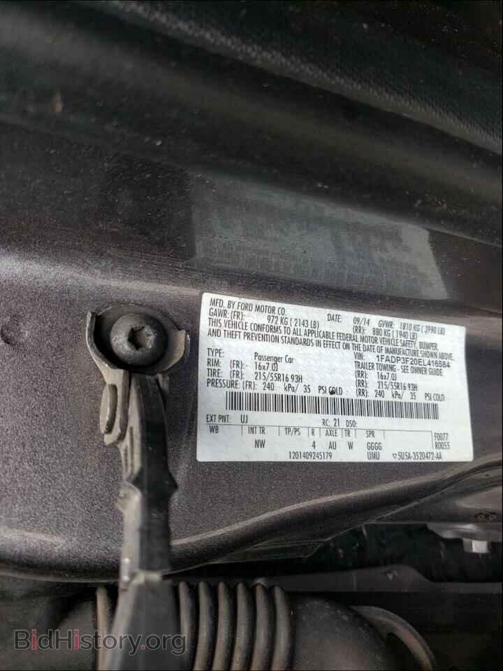 2014 FORD FOCUS - VIN: 1FADP3F20EL416584 - Photo 10