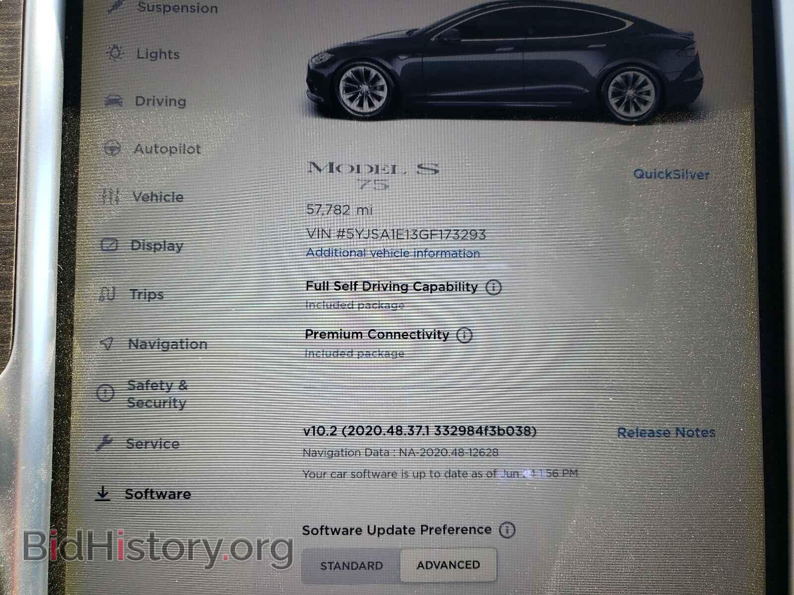 2016 TESLA MODEL S - VIN: 5YJSA1E13GF173293 - Фото 8
