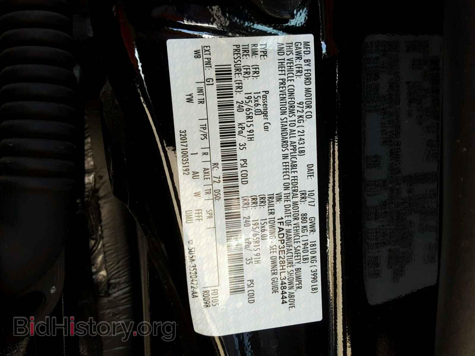 2017 FORD FOCUS - VIN: 1FADP3E28HL348444 - Photo 10