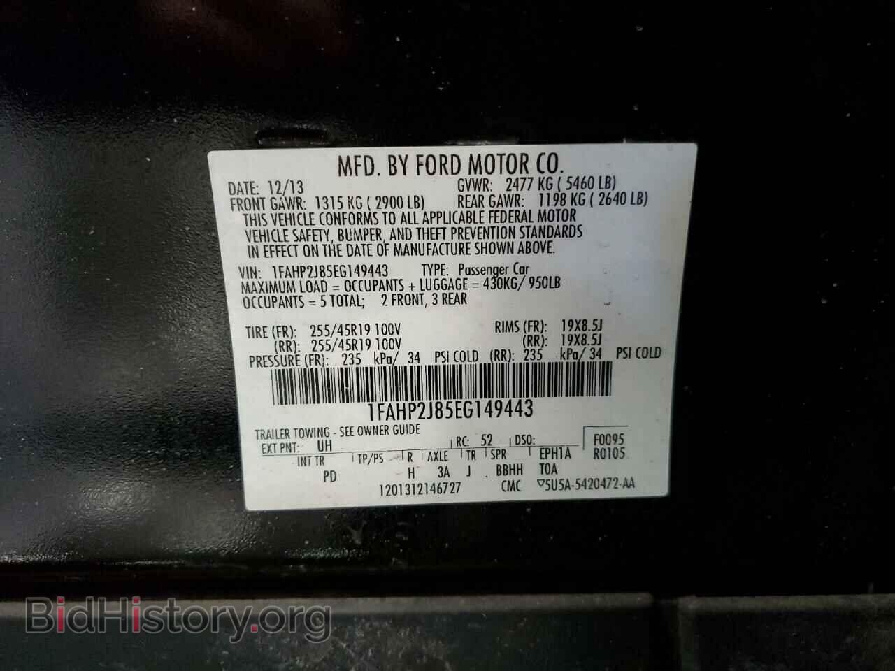 2014 FORD TAURUS - VIN: 1FAHP2J85EG149443 - Photo 13