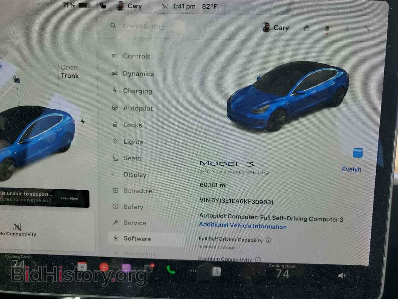 2019 TESLA MODEL 3 - VIN: 5YJ3E1EA6KF309031 - Фото 9