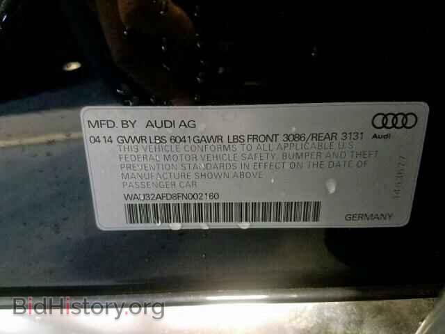2015 AUDI A8 - VIN: WAU32AFD8FN002160 - Фото 10