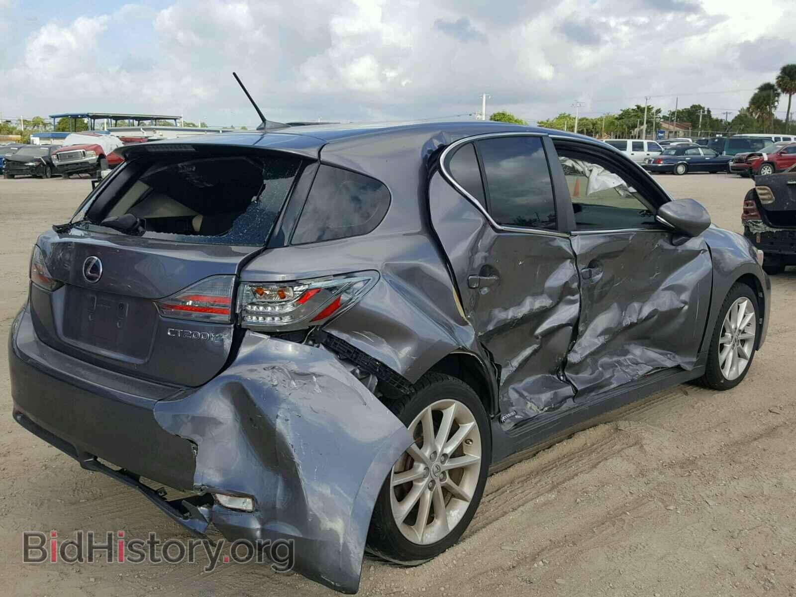 2012 LEXUS CT 200 - VIN: JTHKD5BH7C2050706 - Фото 4