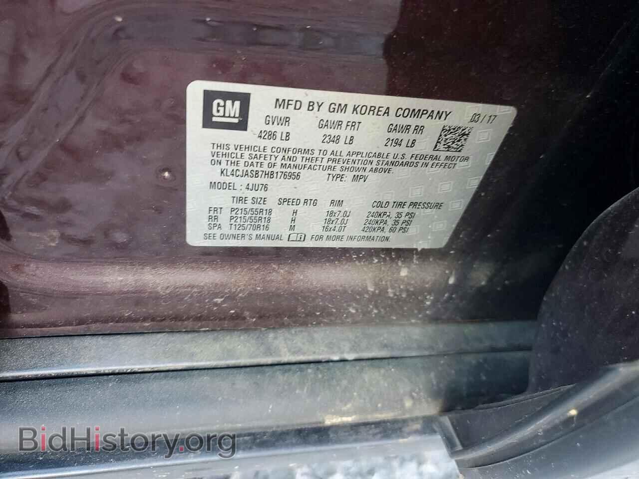 2017 BUICK ENCORE - VIN: KL4CJASB7HB176956 - Photo 12