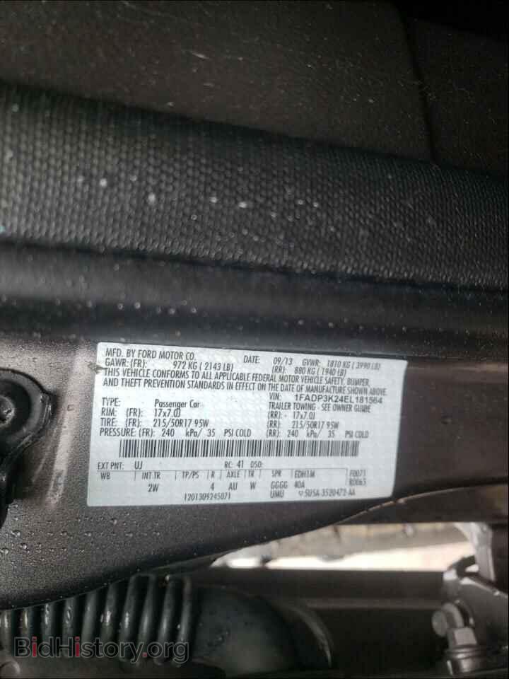 2014 FORD FOCUS - VIN: 1FADP3K24EL181564 - Photo 10