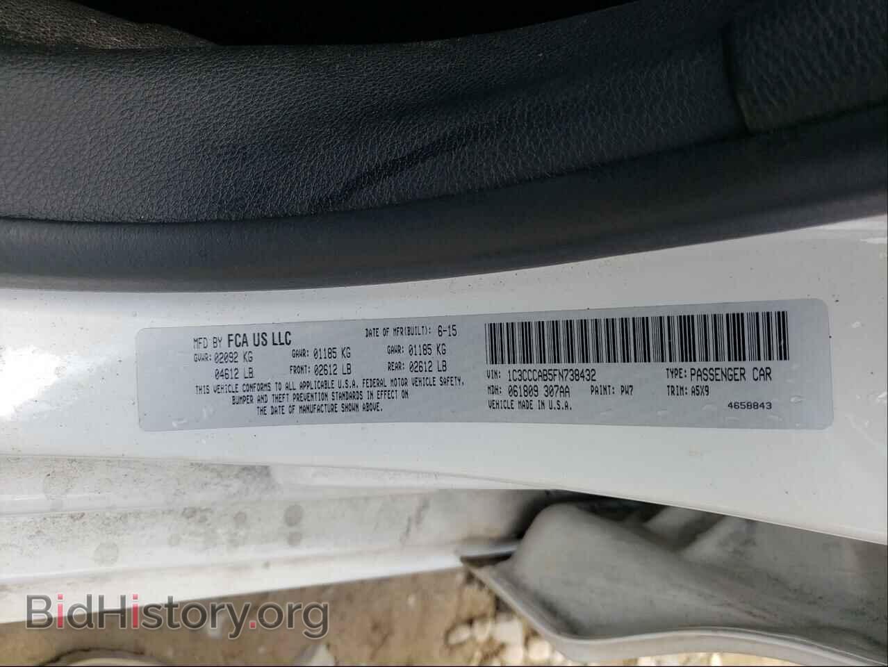 2015 CHRYSLER 200 - VIN: 1C3CCCAB5FN738432 - Фото 10