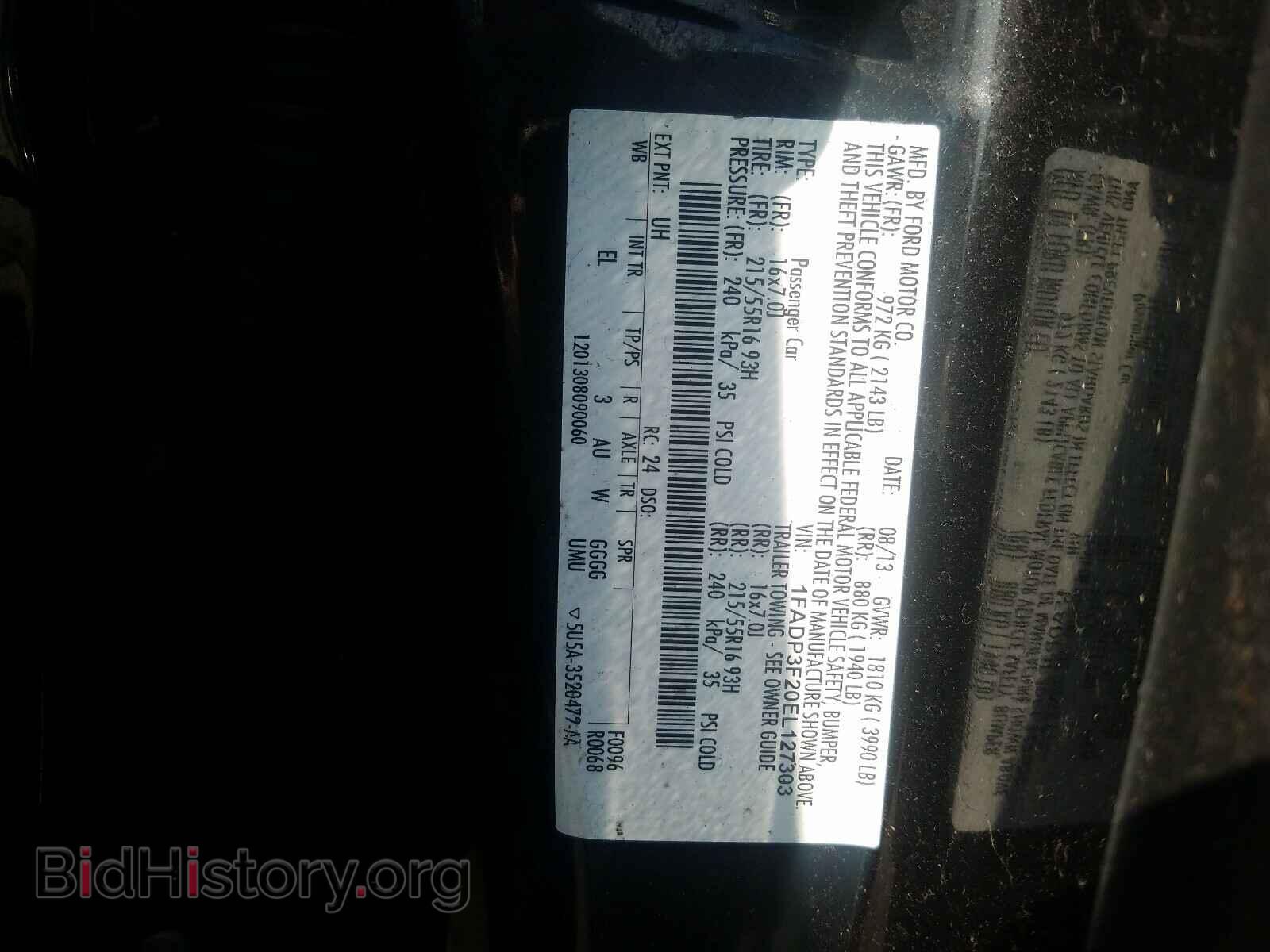 2014 FORD FOCUS - VIN: 1FADP3F20EL127303 - Photo 10