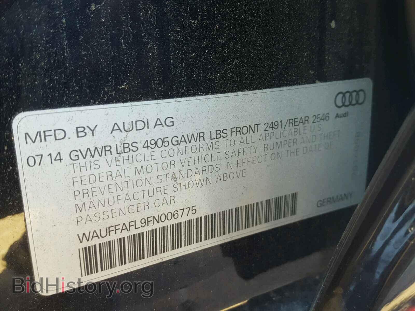 2015 AUDI A4 - VIN: WAUFFAFL9FN006775 - Фото 10