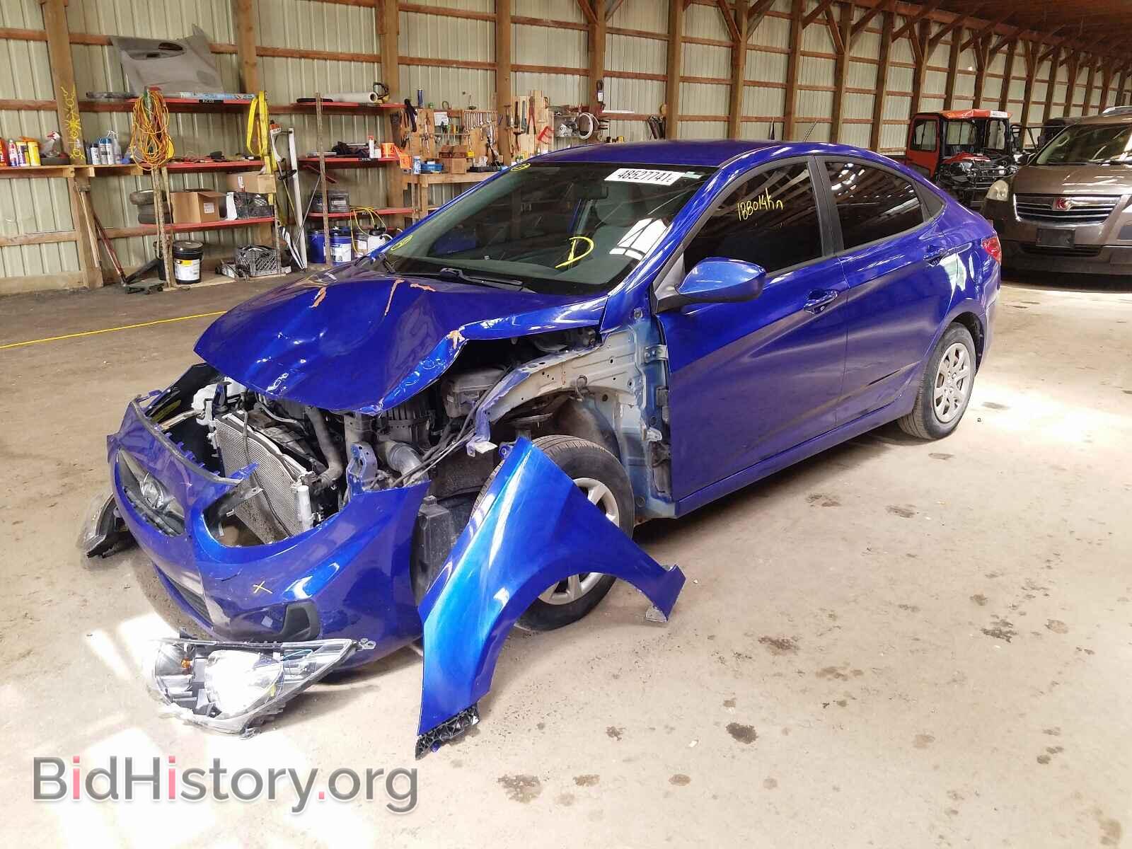 2014 HYUNDAI ACCENT - VIN: KMHCT4AE1EU706136 - Фото 2