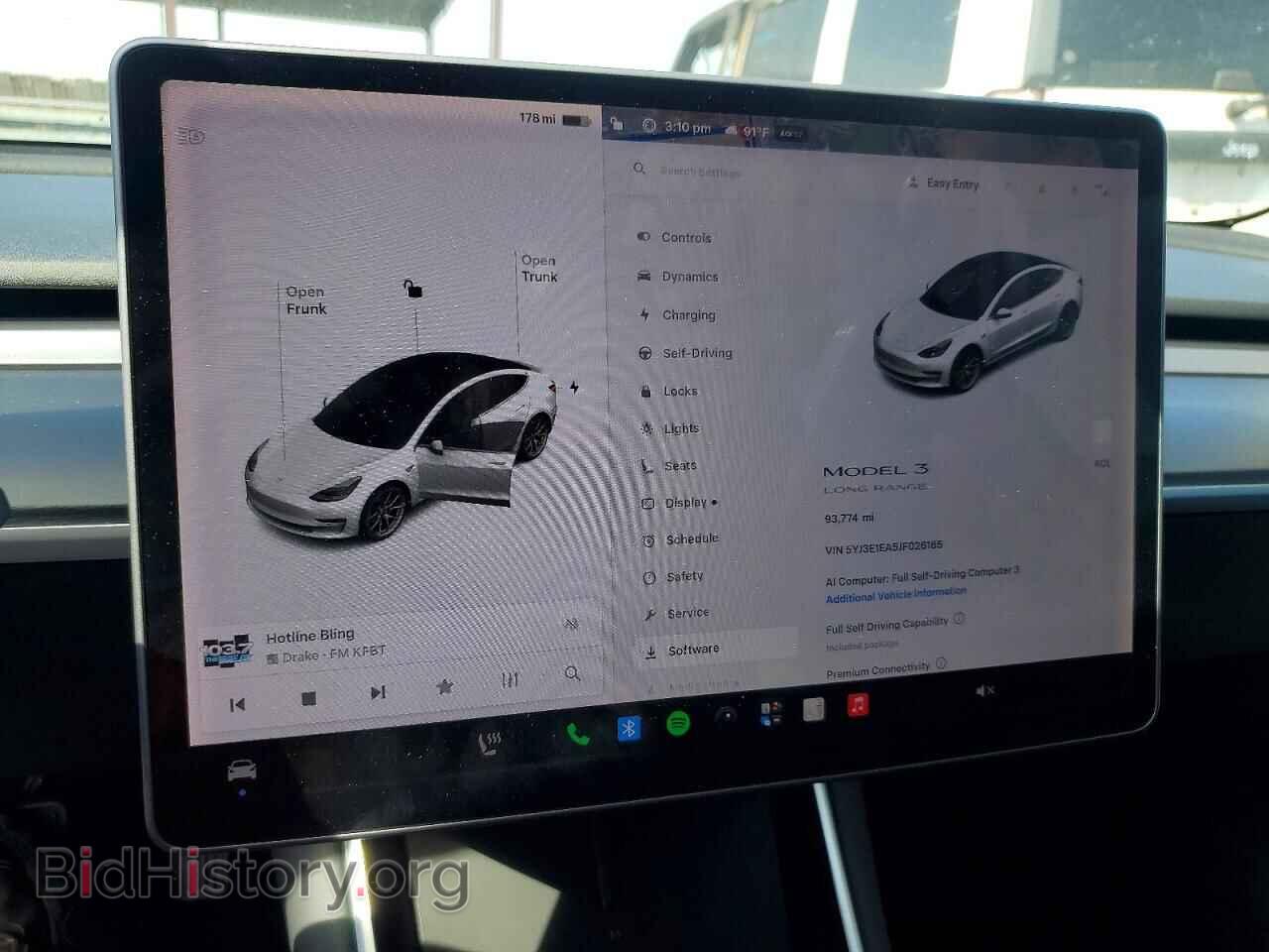 2018 TESLA MODEL 3 - VIN: 5YJ3E1EA5JF026165 - Photo 9