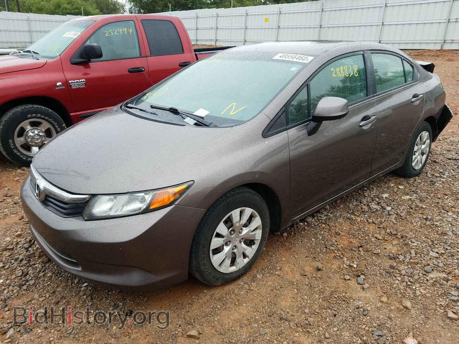 2012 HONDA CIVIC - VIN: 2HGFB2F53CH601083 - Фото 2