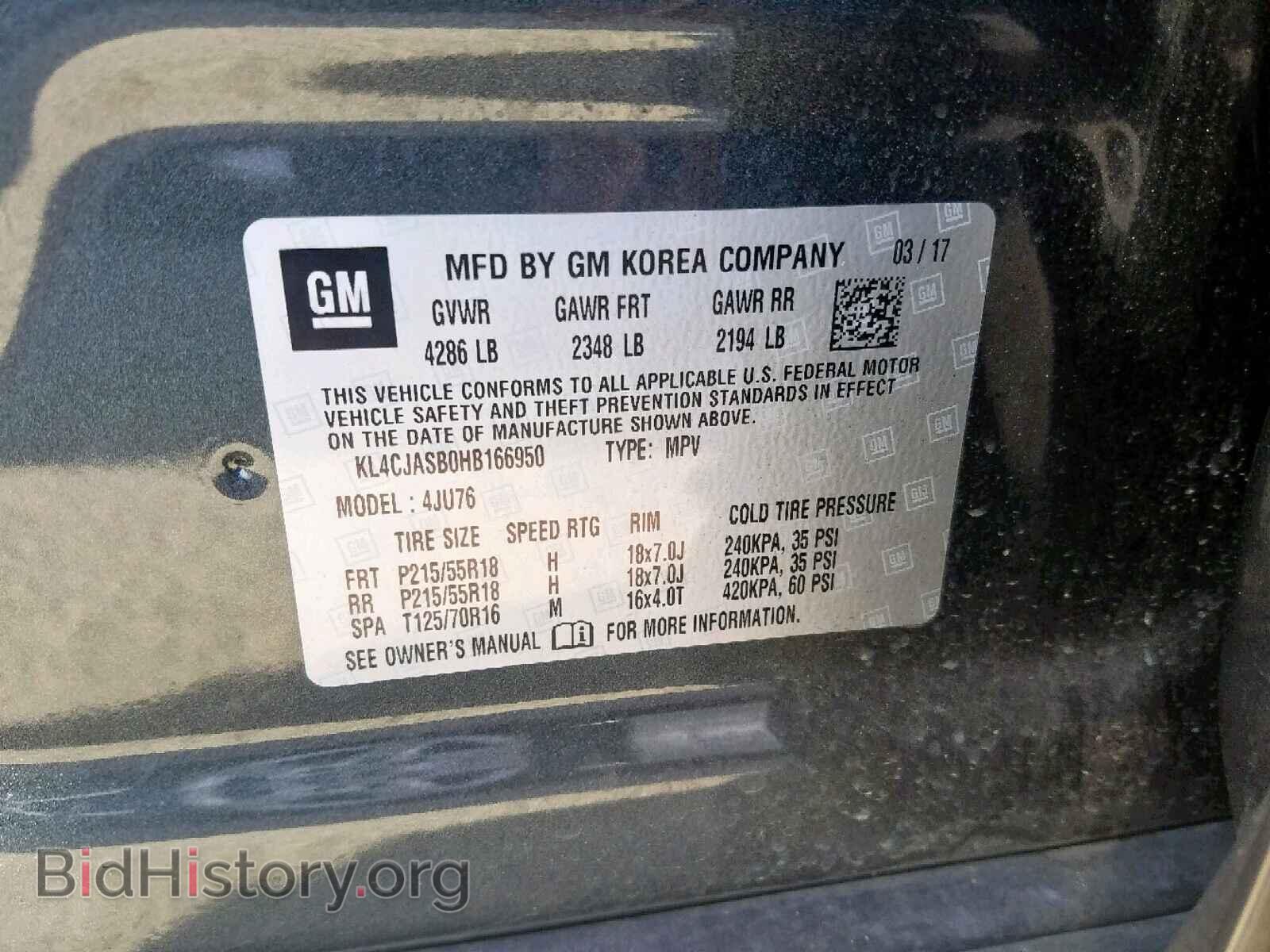 2017 BUICK ENCORE PRE - VIN: KL4CJASB0HB166950 - Photo 10