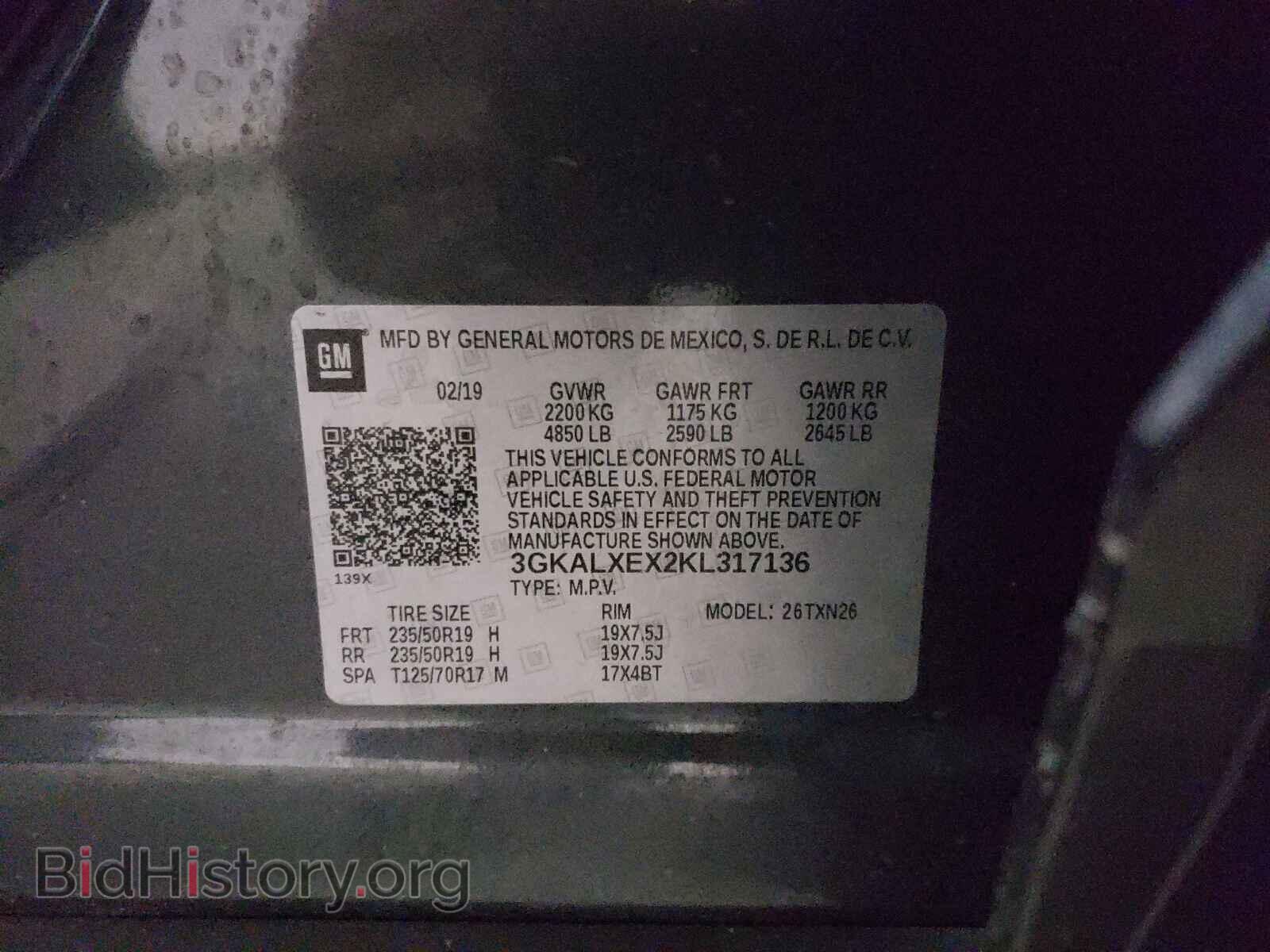 2019 GMC TERRAIN - VIN: 3GKALXEX2KL317136 - Фото 10