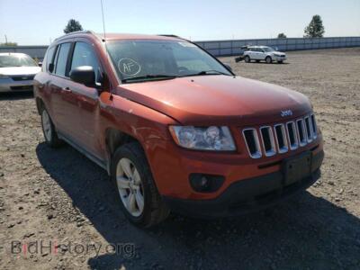 2012 Jeep COMPASS COMPASS SP, orange — VIN 1C4NJDBB2CD676763, Copart