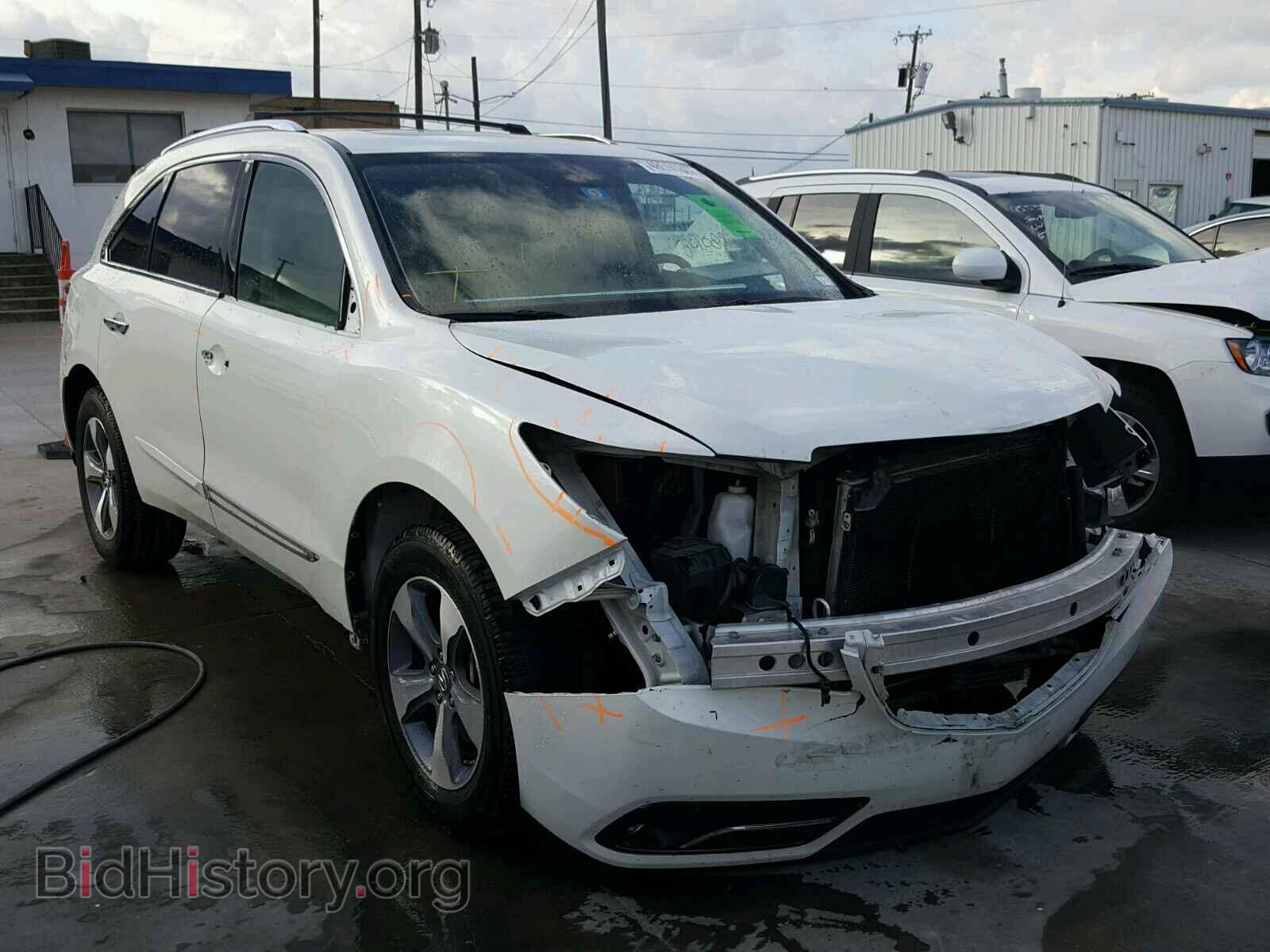 Фотография 5FRYD4H23EB016480 - ACURA MDX 2014