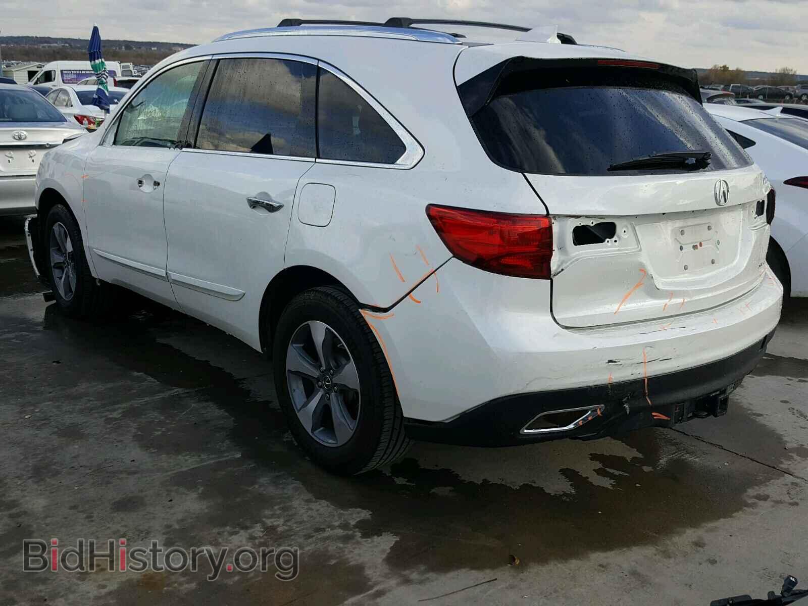 2014 ACURA MDX - VIN: 5FRYD4H23EB016480 - Фото 3