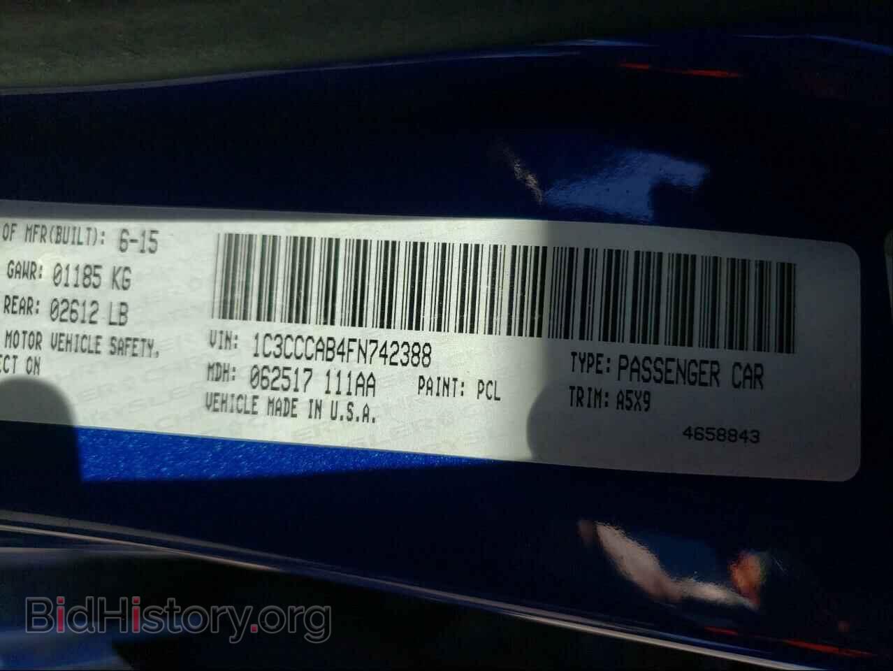 2015 CHRYSLER 200 - VIN: 1C3CCCAB4FN742388 - Photo 10