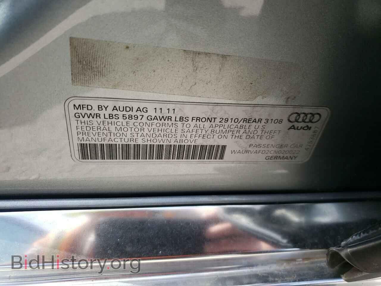 2012 AUDI A8 - VIN: WAURVAFD2CN020022 - Photo 10