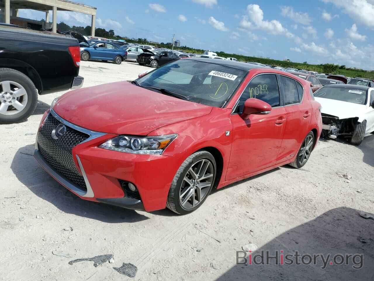 Photo JTHKD5BH3F2222136 - LEXUS CT 200 2015