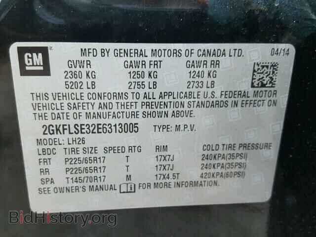 2014 GMC TERRAIN - VIN: 2GKFLSE32E6313005 - Photo 10