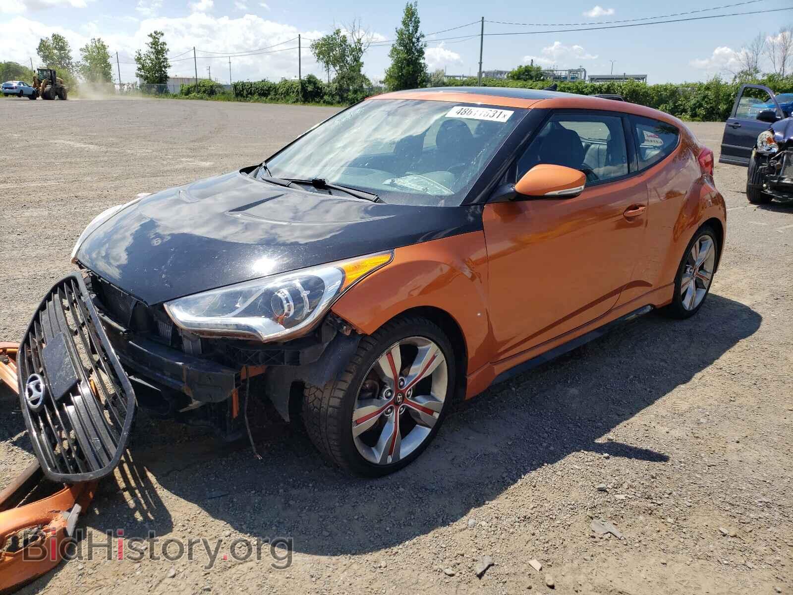 2013 HYUNDAI VELOSTER - VIN: KMHTC6AE3DU099697 - Фото 2