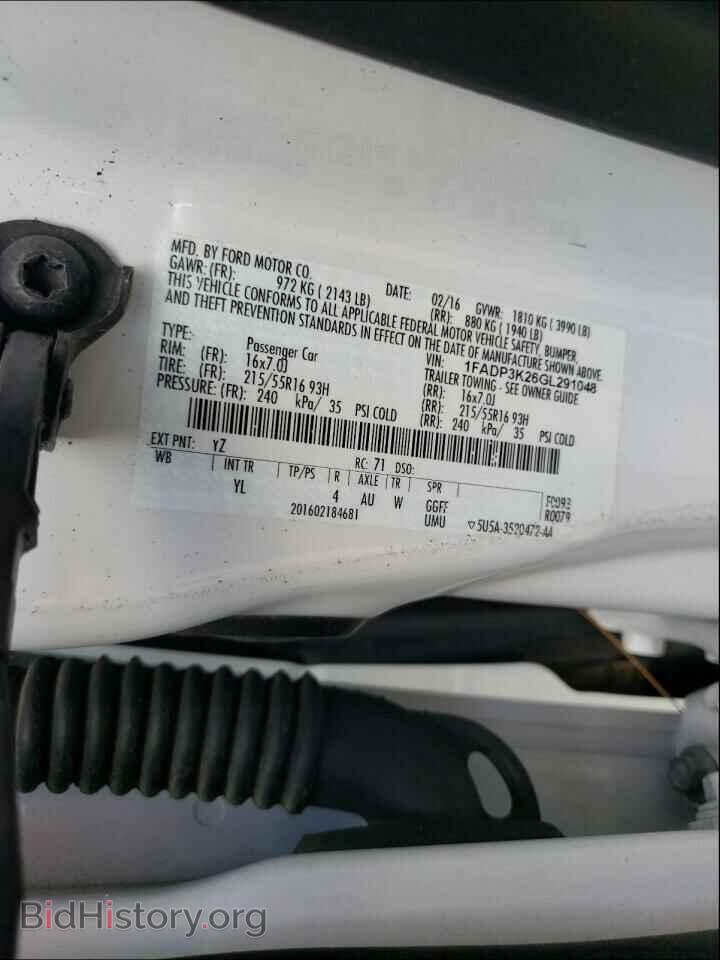 2016 FORD FOCUS - VIN: 1FADP3K26GL291048 - Photo 10