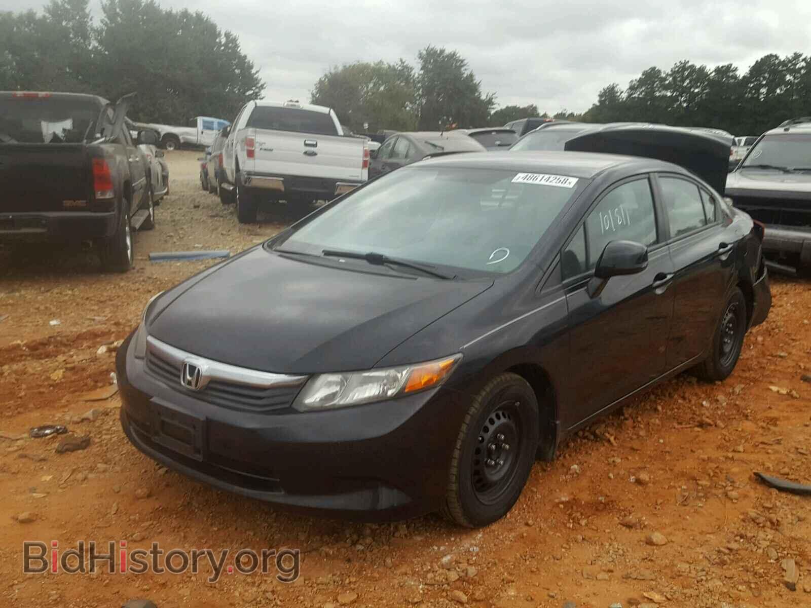 2012 HONDA CIVIC LX - VIN: 2HGFB2F5XCH334864 - Фото 2
