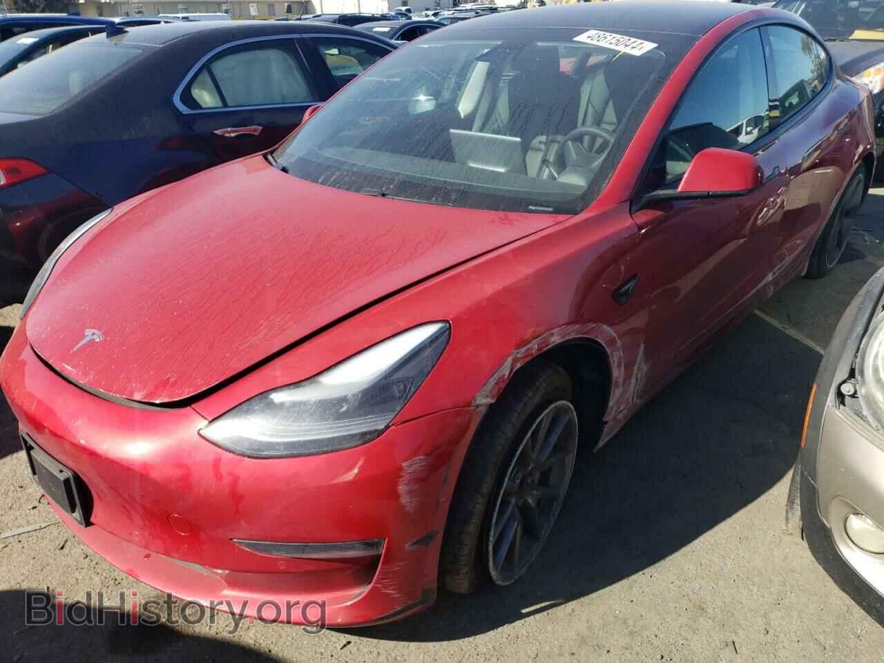 Photo 5YJ3E1EB7MF073372 - TESLA MODEL 3 2021