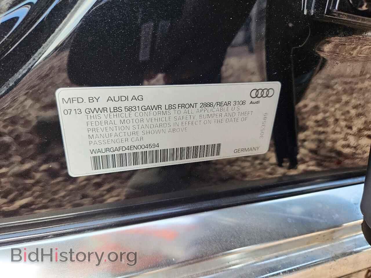 2014 AUDI A8 - VIN: WAURGAFD4EN004594 - Photo 13