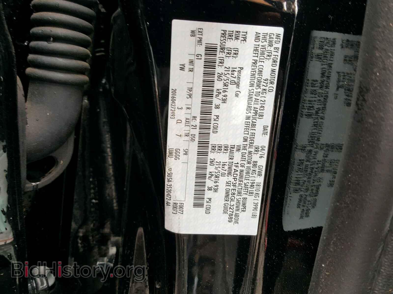2016 FORD FOCUS - VIN: 1FADP3FE8GL327889 - Photo 10