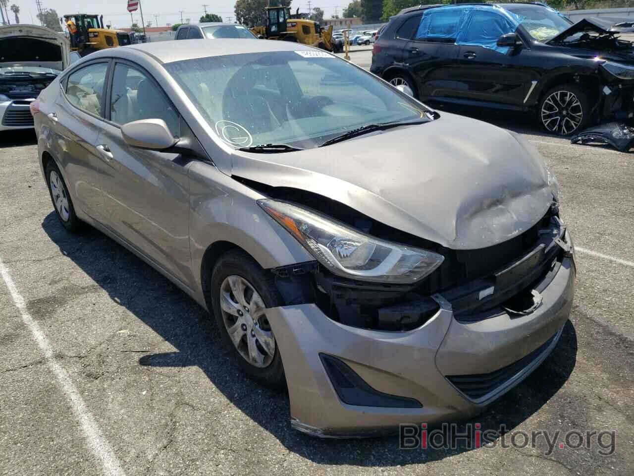 Photo 5NPDH4AE3GH725584 - HYUNDAI ELANTRA 2016