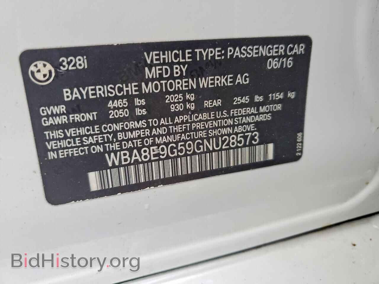 2016 BMW 3 SERIES - VIN: WBA8E9G59GNU28573 - Фото 13