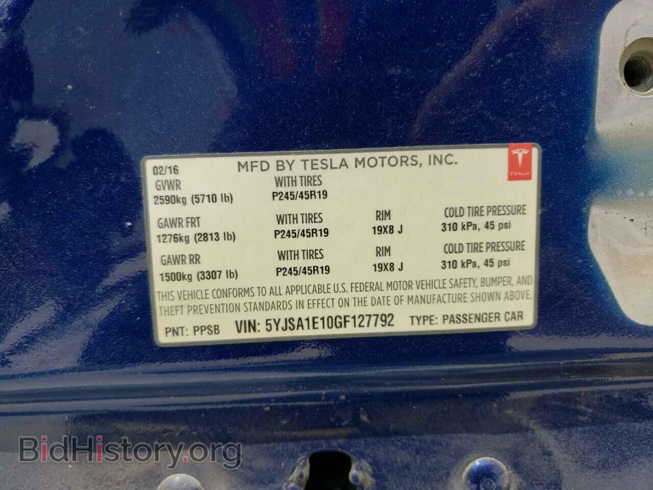 2016 TESLA MODEL S - VIN: 5YJSA1E10GF127792 - Photo 13