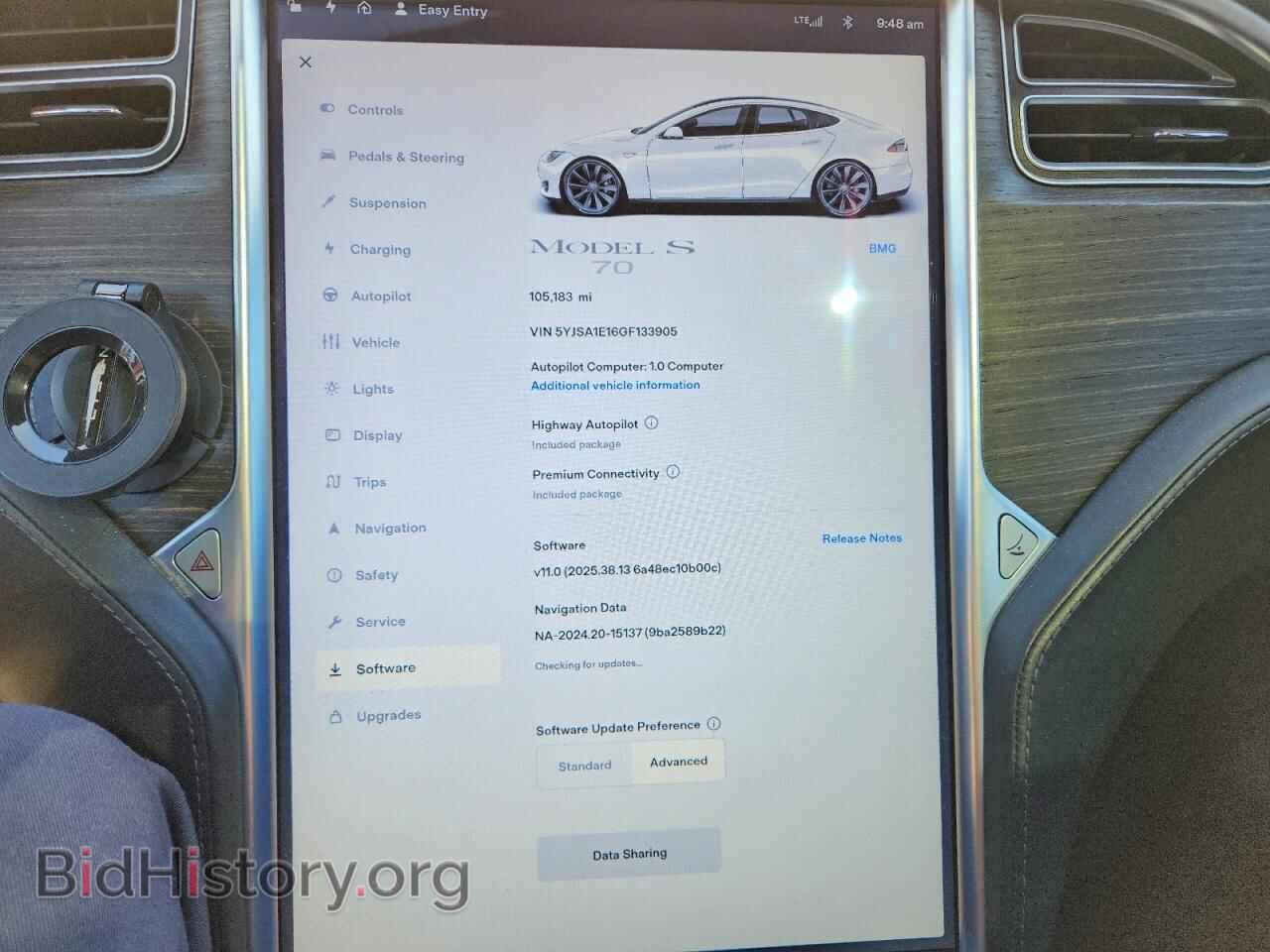 2016 TESLA MODEL S - VIN: 5YJSA1E16GF133905 - Photo 9