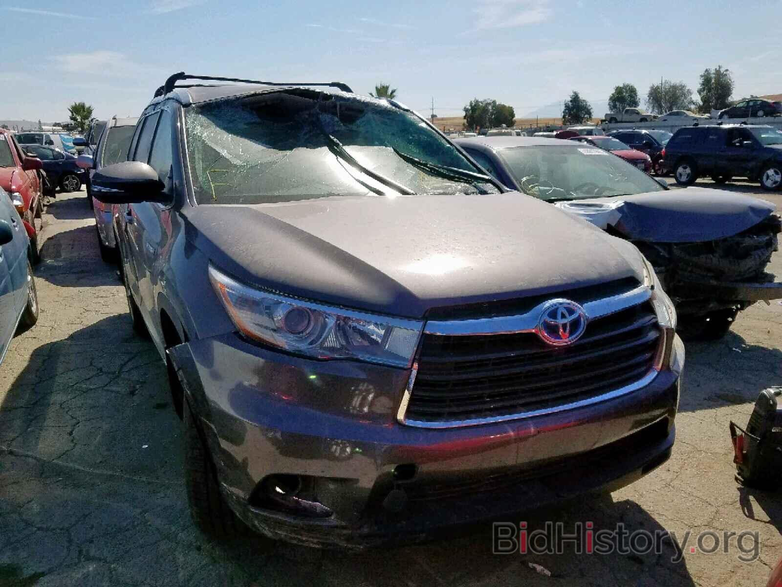 Photo 5TDDCRFH2GS020445 - TOYOTA HIGHLANDER 2016