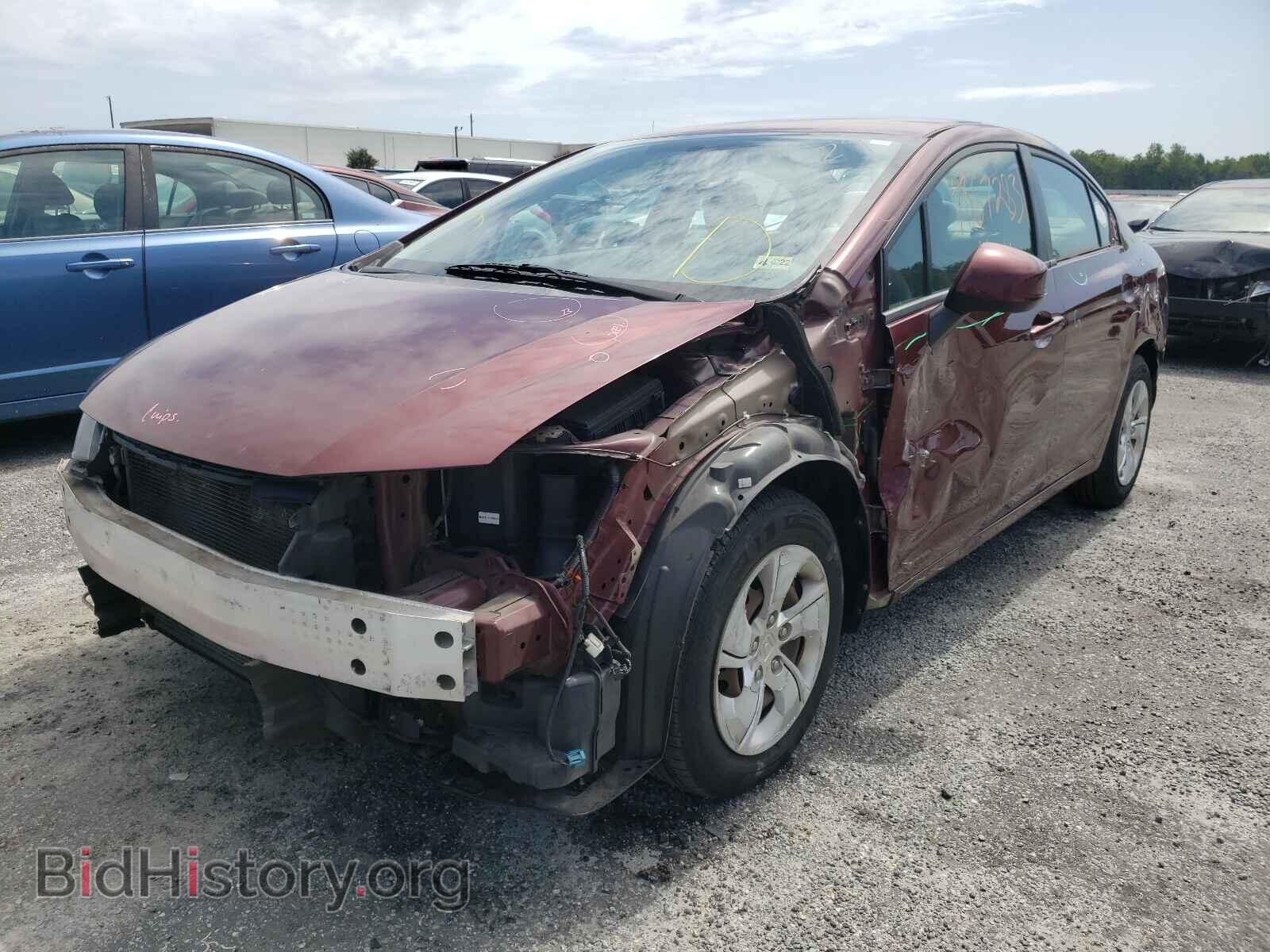 2013 HONDA CIVIC - VIN: 2HGFB2F56DH549966 - Фото 2