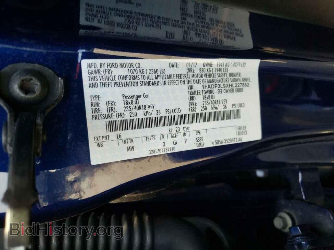 2017 FORD FOCUS - VIN: 1FADP3L9XHL227852 - Фото 10