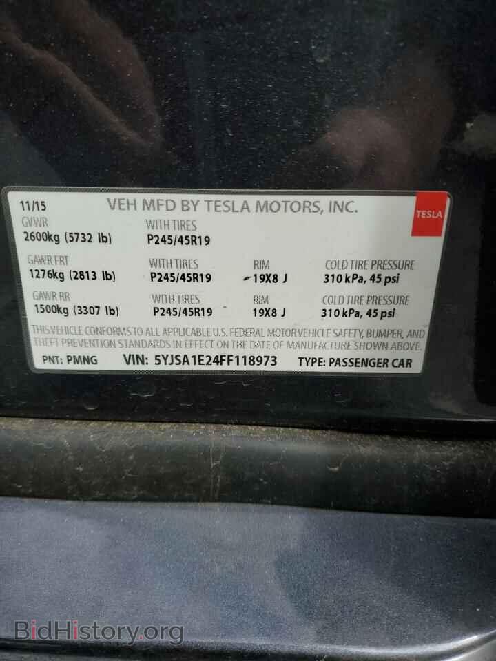 2015 TESLA MODEL S - VIN: 5YJSA1E24FF118973 - Photo 13