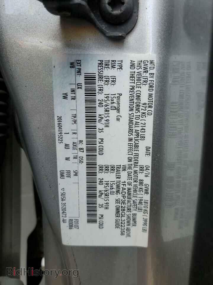 2016 FORD FOCUS - VIN: 1FADP3E28GL322358 - Photo 12