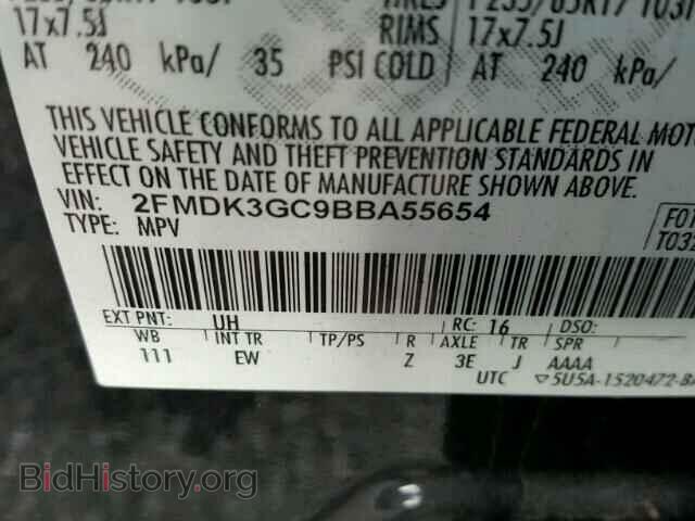 2011 FORD EDGE - VIN: 2FMDK3GC9BBA55654 - Photo 10