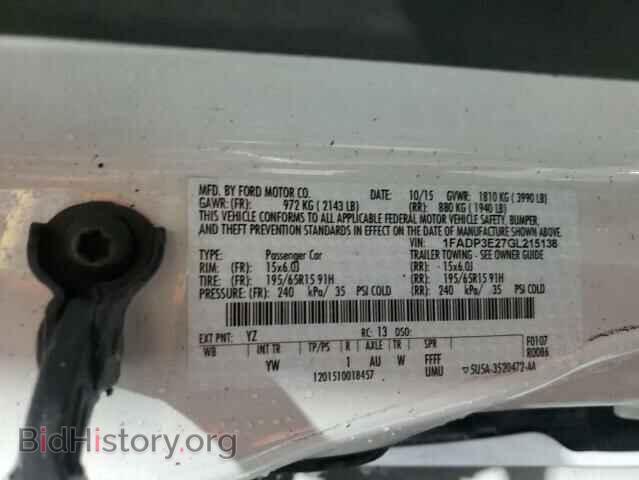 2016 FORD FOCUS - VIN: 1FADP3E27GL215138 - Фото 13