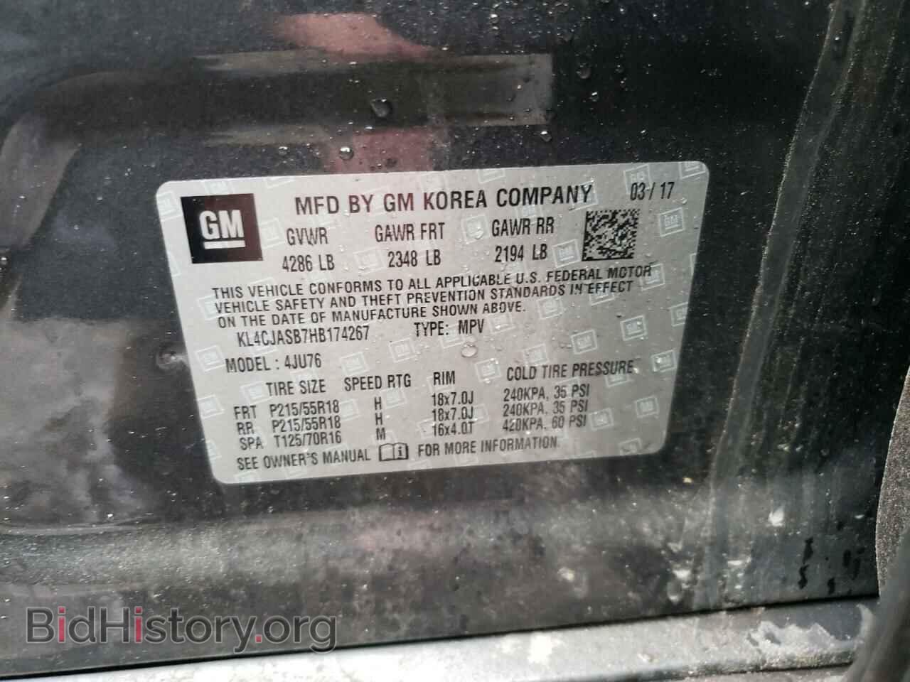 2017 BUICK ENCORE - VIN: KL4CJASB7HB174267 - Photo 10