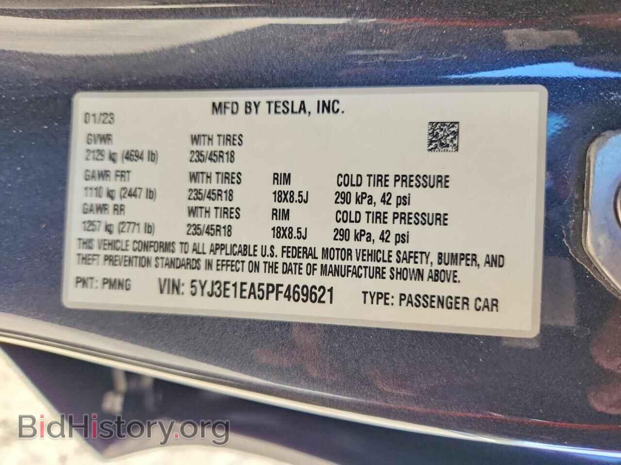 2023 TESLA MODEL 3 - VIN: 5YJ3E1EA5PF469621 - Photo 13