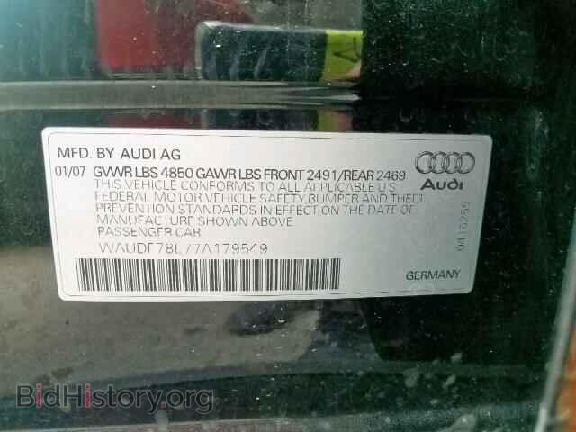 2007 AUDI A4 - VIN: WAUDF78E77A179549 - Фото 10