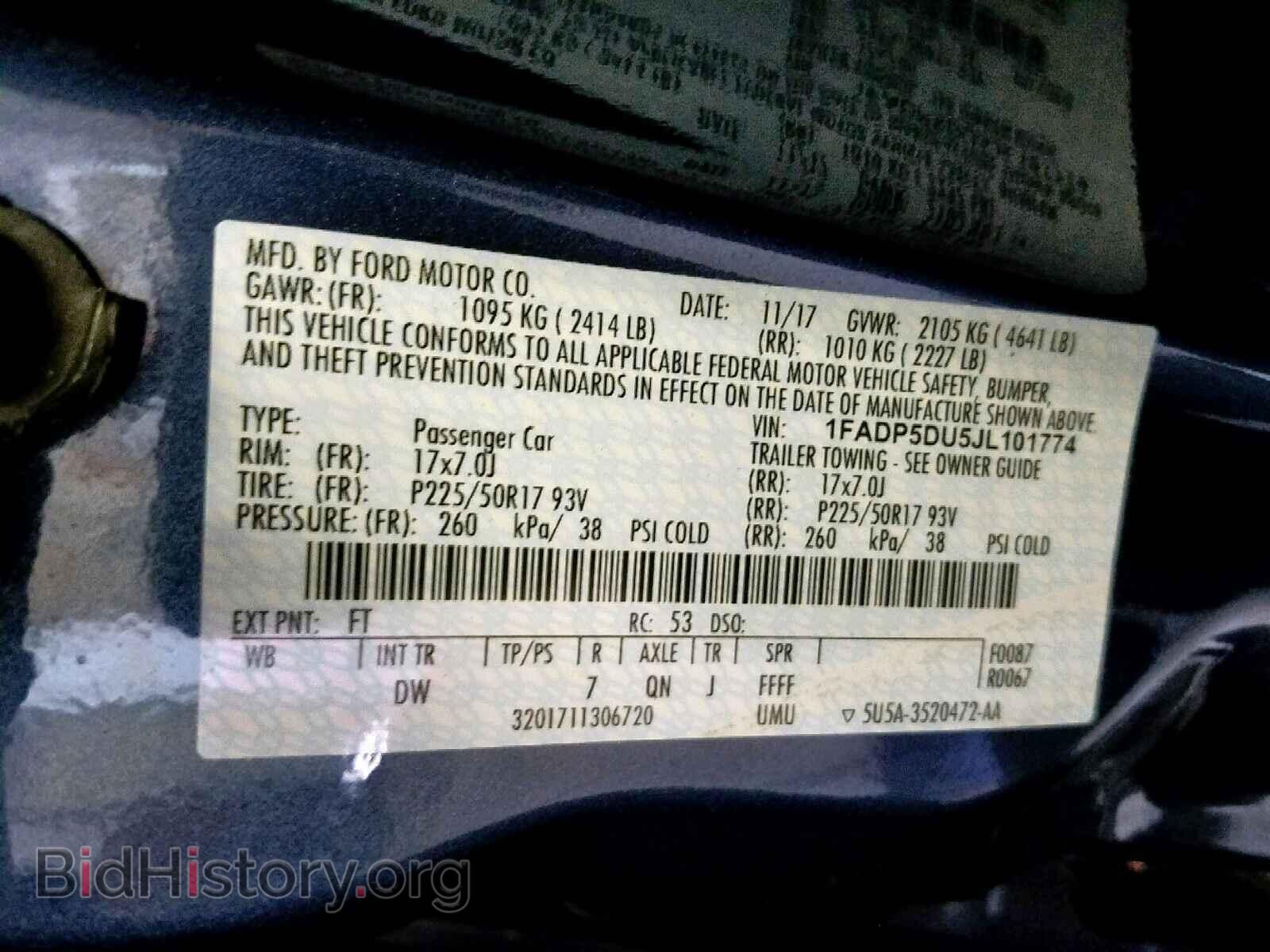 2018 FORD CMAX - VIN: 1FADP5DU5JL101774 - Фото 10