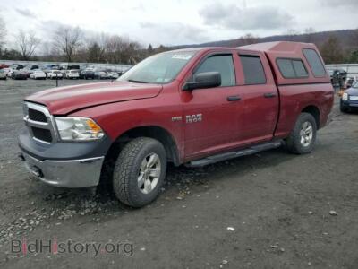 2015 RAM 1500 ST, burgundy — VIN 1C6RR7FT8FS744134, Copart