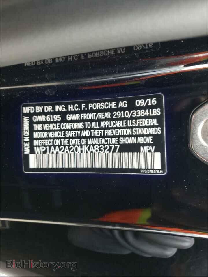 2017 PORSCHE CAYENNE - VIN: WP1AA2A20HKA83277 - Фото 10